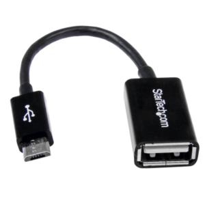 Cable Adaptador de 12cm Micro USB Macho a USB A Hembra